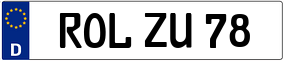 Trailer License Plate